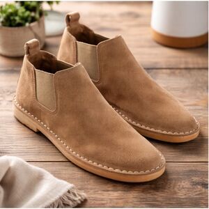 Steven by Steve Madden Dylyn Tan Suede Ankle Boots Womens Size 7.5